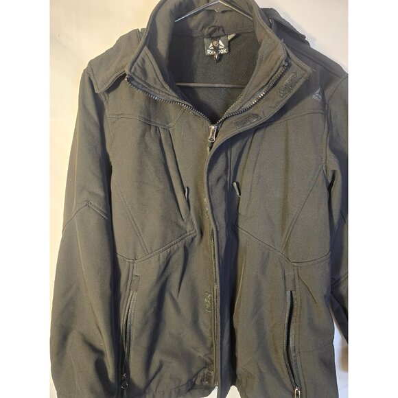 Reebok Boys Black Double Zip Jacket Coat Size Large 14/16 L Winter Fall - Picture 3 of 4